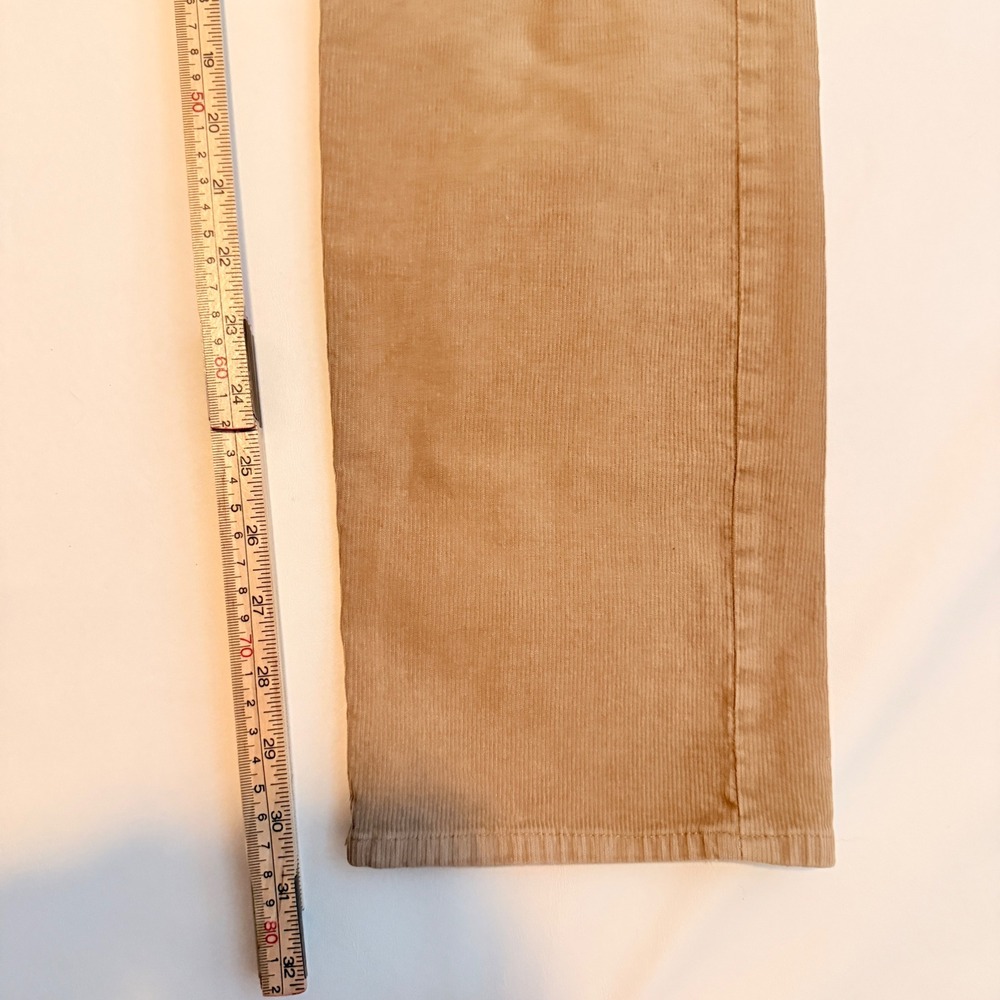 Brooks Brothers Red Fleece Corduroy Pants Mens 34x32 Tan Straight Leg 5-Pocket - Picture 9 of 9